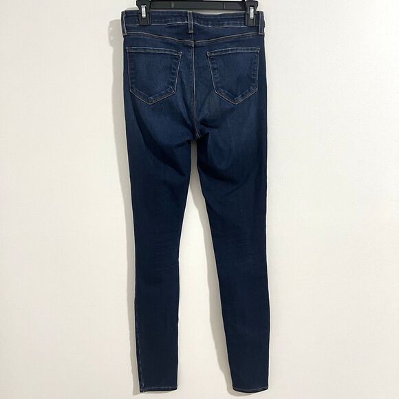 L'AGENCE Marguerite High Rise Skinny Denim Jean In Baltic Size 26 Dark Wash - Picture 2 of 7